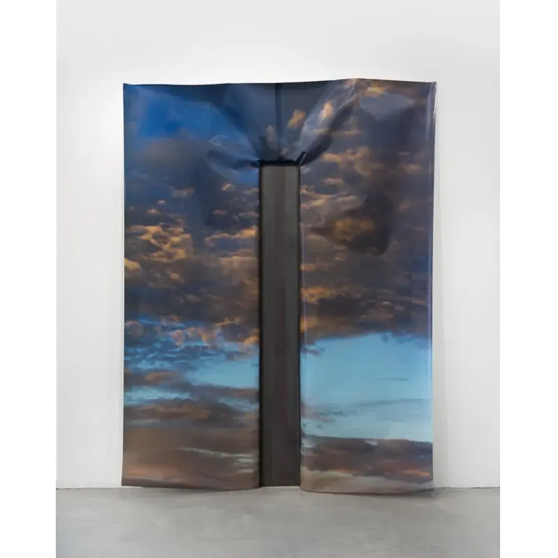 'Steel I-Beam Wall Push, 2018' installation by Letha Wilson